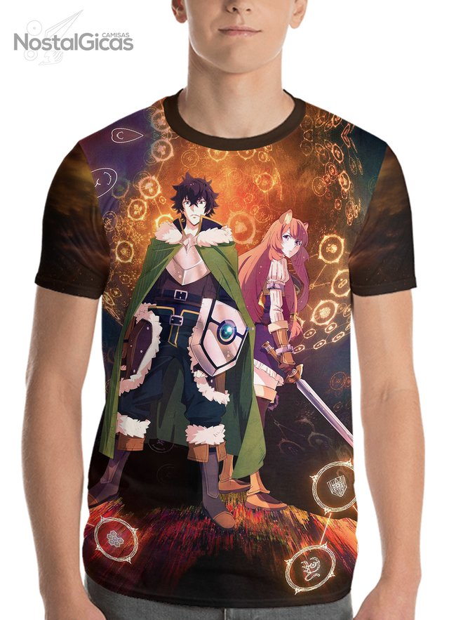 Camiseta Camisa Anime Tate no Yuusha no Nariagari + Mini Placa em Promoção  na Americanas