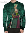 Camisa Manga Longa Roronoa Zoro Mangá - V.2