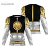 Camisa Manga Longa Uniforme Power Ranger Silver