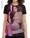 Camisa Raglan Blackpink Estampa Total Frente MOD.3