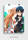 Poster Asuna e Kirito - Sword Art Online MOD.02