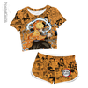 Kit Feminino Cropped + Short Zenitsu Agatsuma - Demon Slayer