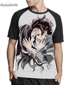 Camisa Raglan Nezuko e Tanjiro