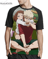 Camisa Raglan Bakugou e Uraraka MOD.3