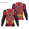 Camisa Manga Longa Uniforme Deadpool