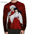 Camisa Manga Longa InuYasha e Kagome Higurashi Mangá