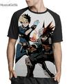 Camisa Raglan Bakugou e Shoto Inverso