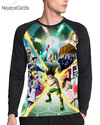 Camisa Manga Longa Raglan Hunter x Hunter Estampa Total