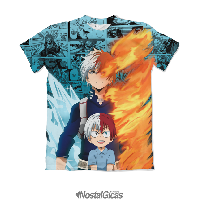 Camisa Exclusiva Shoto Todoroki - Demon Slayer Mangá