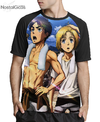 Camisa Raglan Eren e Armin