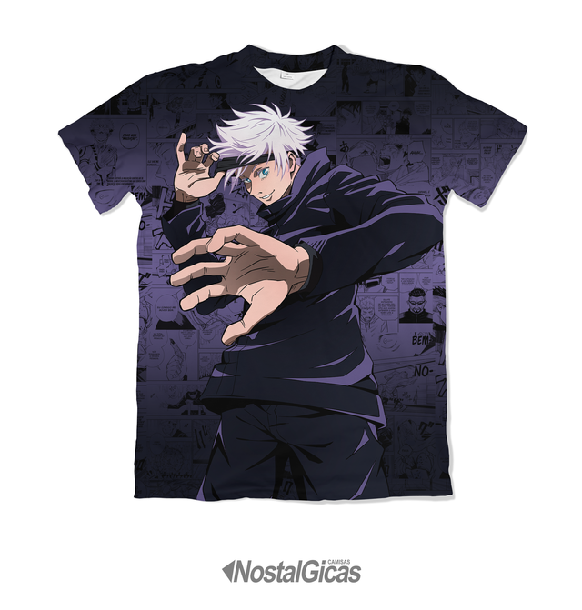 Camisa Exclusiva Satoru Gojo Mangá