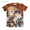 Camisa Exclusiva Kyojuro Rengoku e Tanjiro Kamado - Mangá - Z02