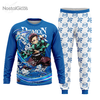 Pijama Tanjiro Kamado - Demon Slayer - Blue