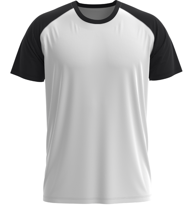 Remera blanca manga negra hotsell