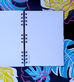 Cuaderno Fleurs Negro A5 - tienda online