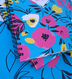 Cuaderno Fleurs Cyan A4 en internet