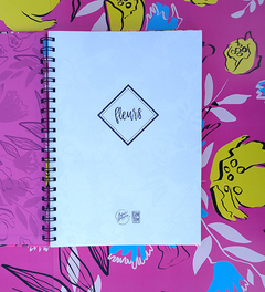 Cuaderno Fleurs Magenta A4 - Tienda Efecto Berenjena