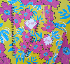Cuaderno Fleurs Amarillo A4 - Tienda Efecto Berenjena