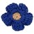 FLOR CROCHET AZUL MARINHO |  DALELLA