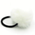 Elástico de Cabelo Pompom de Pelúcia Branco | Dalella