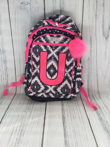Mochila Justice Con Inicial Letra U