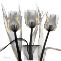 Gold Embellished Tulips IV - Albert Koetsier