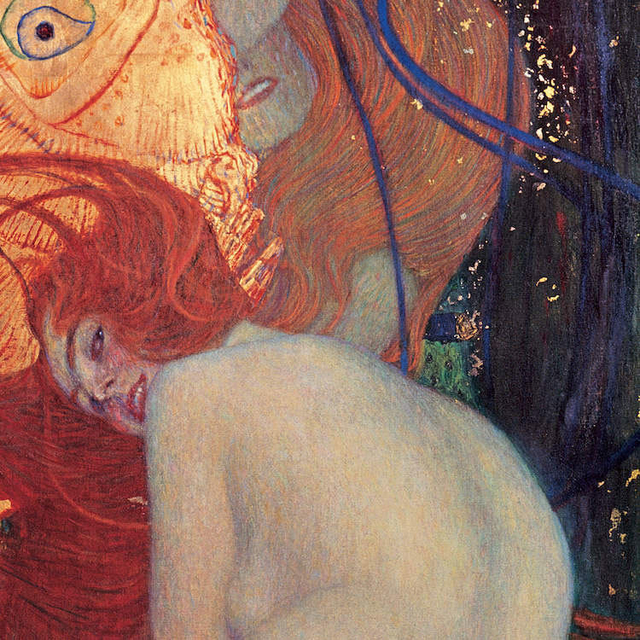 Poster De Arte Gustav Klimt Goldfish Detalhe