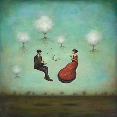 gravura casal surrealista