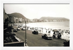 Fotografia Com Moldura Rio Antigo - Praia de Copacabana III - Pictus - Quadros, Gravuras e Posters -Entrega em Todo Brasil