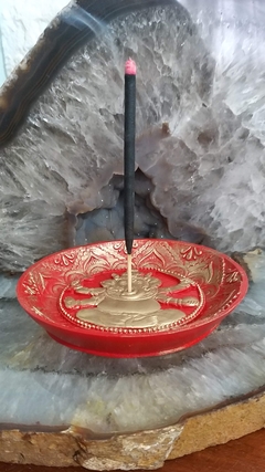 Incensário Ganesha de resina 12cm - 3 cores na internet