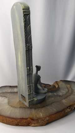 Incensário torre yoga 7 chakras 23cm - 2 cores
