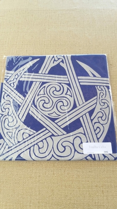Toalha para oráculos pentagrama celta 70cm - azul - comprar online