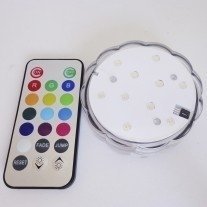 Base cromoterápica 10 leds - submergível com controle remoto - comprar online