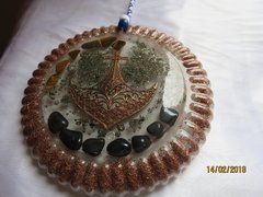 Imagem do Orgonite mandala náutica de proteção 15cm