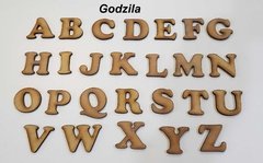 Letras e números em MDF cru 3cm e 3mm de espessura