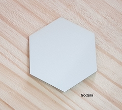 Painel Hexagonal 3mm espessura Mdf Branca