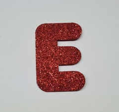 Letras em EVA com Glitter 12cm de altura