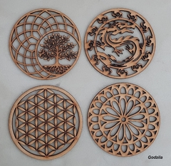 MANDALAS 30CM MDF 3MM CRU - www.godzila.com.br