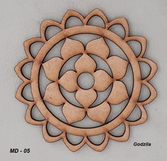Mandala 5 MDF cru 3mm - comprar online