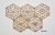 Painel Decorativo Cobogó Hexagonal PH-12 MDF cru 3mm espessura - comprar online