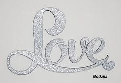 Palavra Love Em EVA Glitter com placa MDF 3mm - comprar online