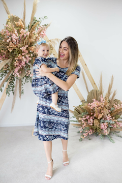 Vestido baby estampado tal filha - Dnmammy roupas de amamentação