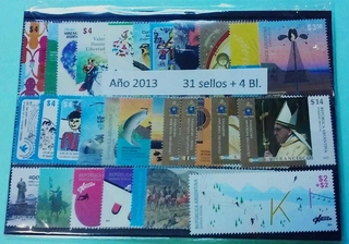 AÑO COMPLETO DE 2013 (31 Sellos + 4 Bloques)