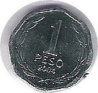 CHILE, 1 PESO DE 2004