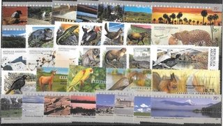 Colección Argentina de PARQUES NACIONALES MAS PAISAJES (34 Sellos)