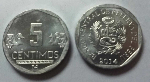 PERÚ 2014 5 CENT