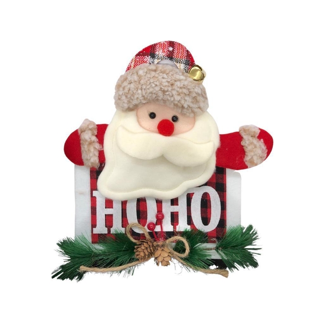 Enfeite Natalino De Pendurar Ho Ho Ho Papai Noel Decorativo em