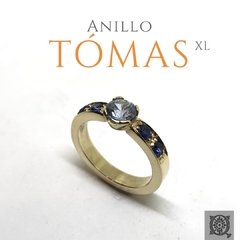 Anillo Oro con topacio