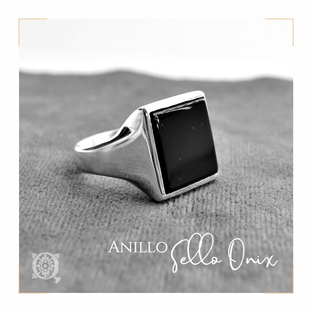 Anillo sello online plata