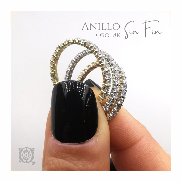 Anillo sinfin oro hot sale